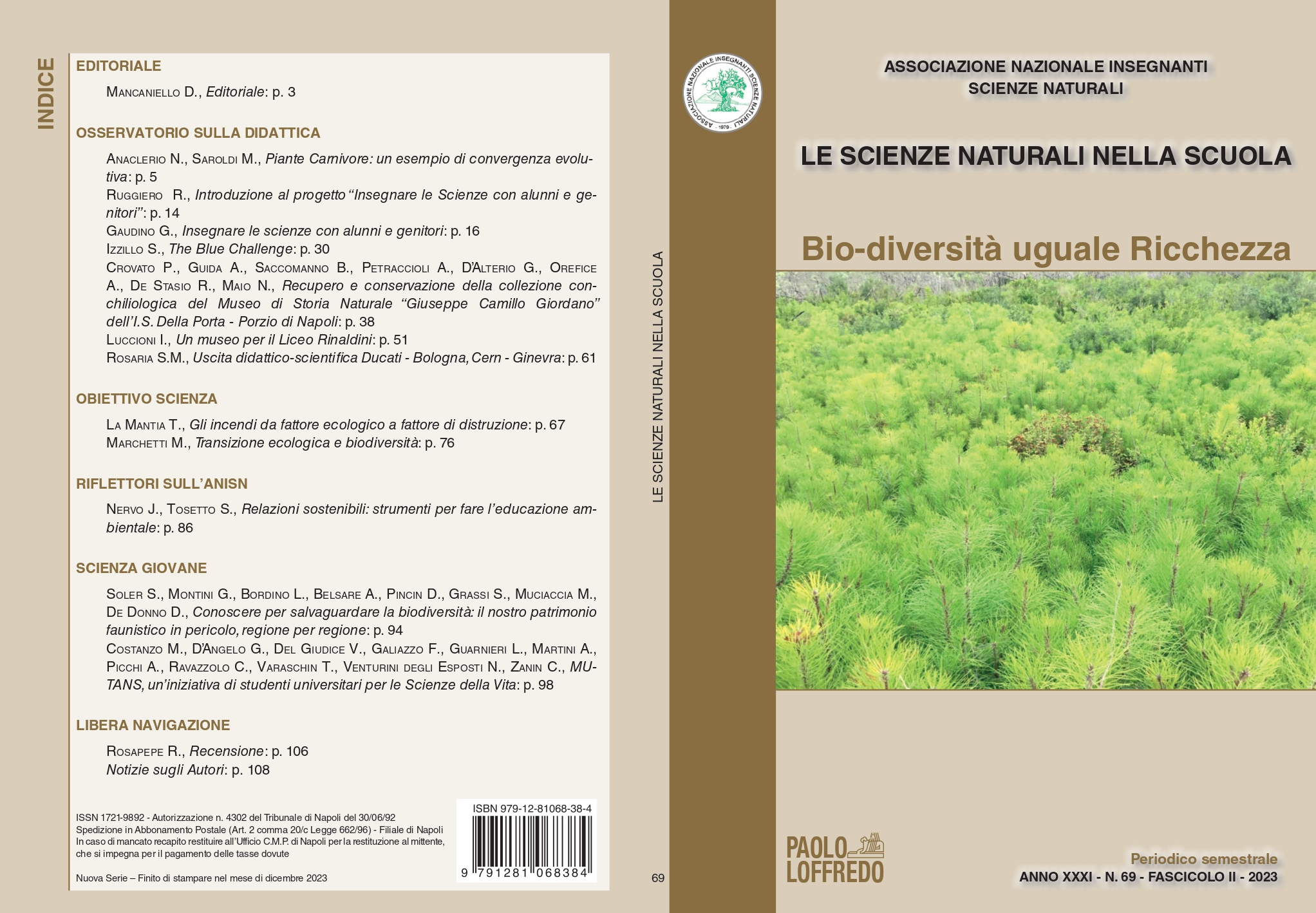 Le Scienze naturali nella scuola - Associazione nazionale insegnanti di  scienze naturali